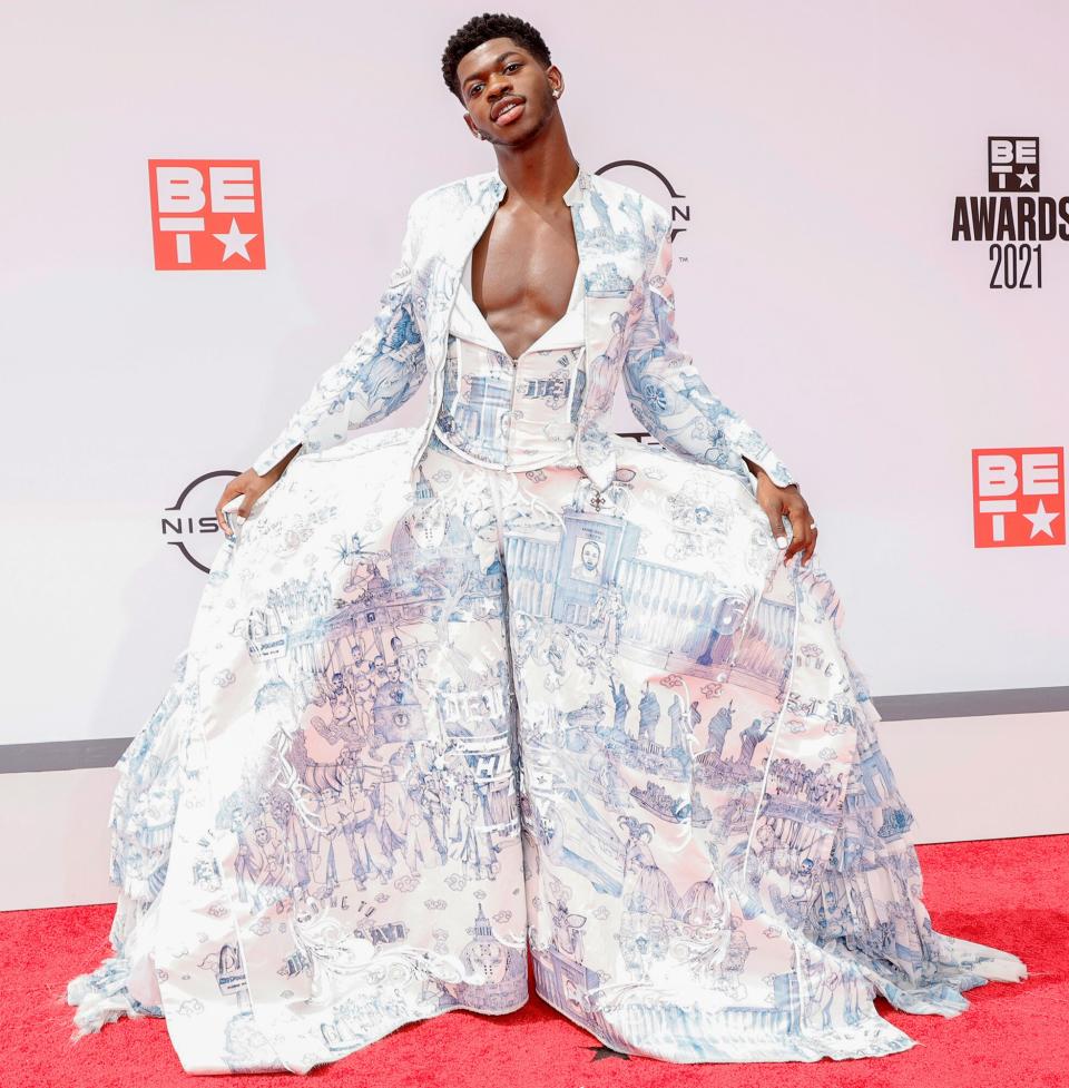 Lil Nas X attends the BET Awards 2021 at Microsoft Theater on June 27, 2021 in Los Angeles, California