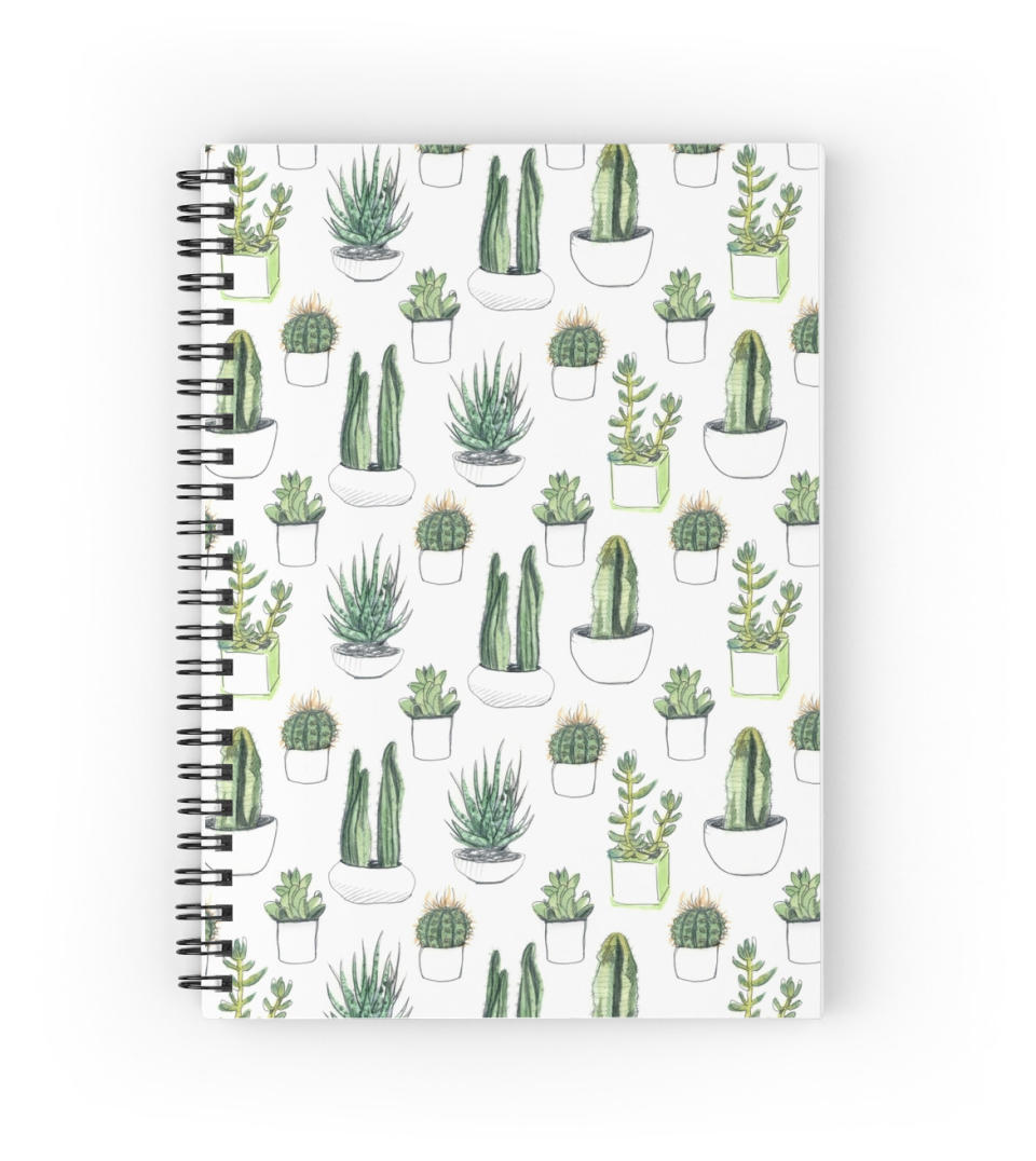 Watercolour Succulents Notebook