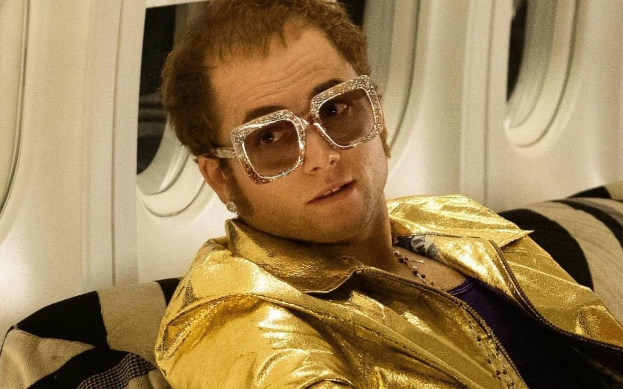 Taron Egerton as Elton John in Rocketman