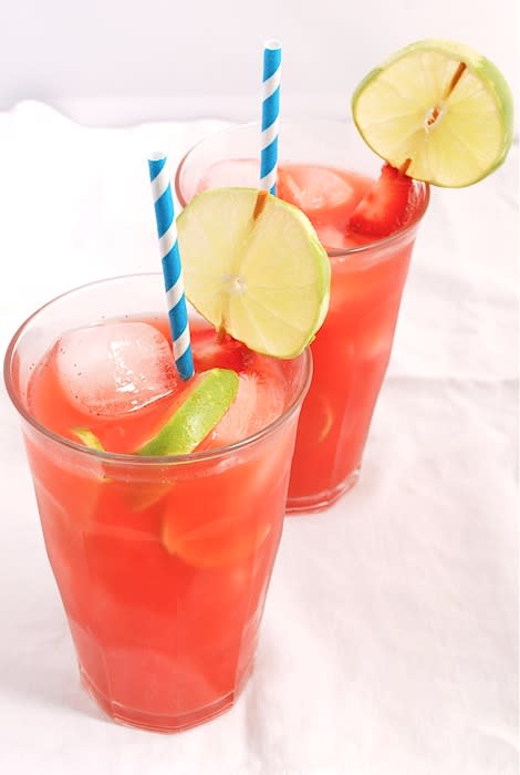 Sparkling Strawberry Limeade