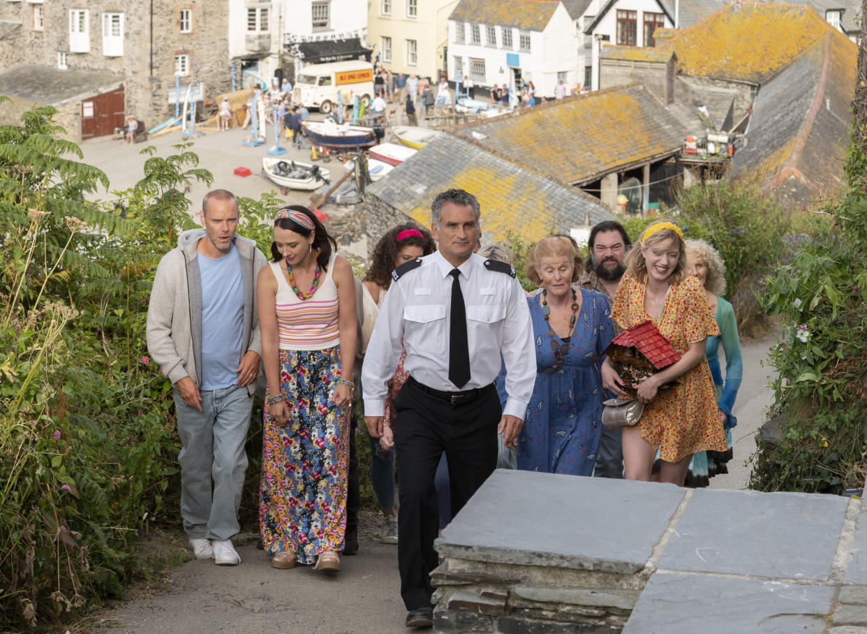 The locals prepare to say goodbye. (ITV)