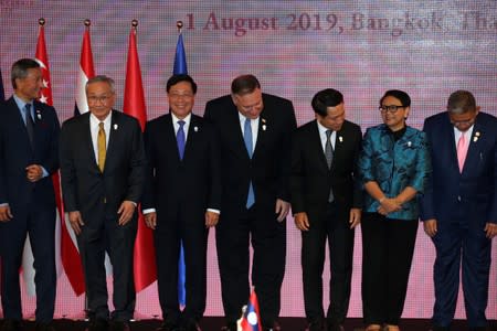 U.S. Secretary of State Mike Pompeo attends the ASEAN Foreign Ministers' Meeting in Bangkok