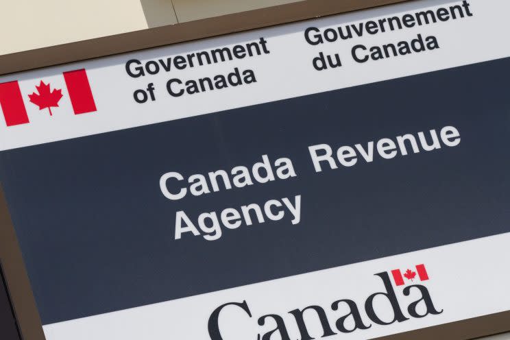 Sign for the Canada Revenue Agency (Lars Hagberg/Canadian Press)