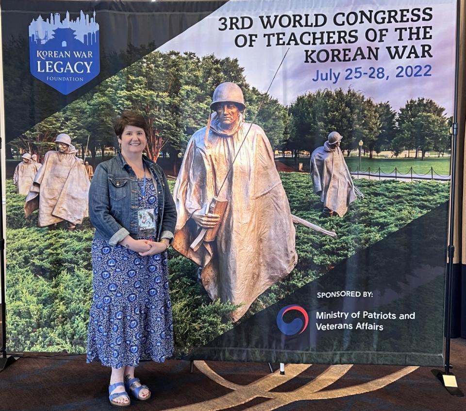 Jennifer McKinney, Northside High School teacher, attended the third annual World Congress of Teachers in Virginia.