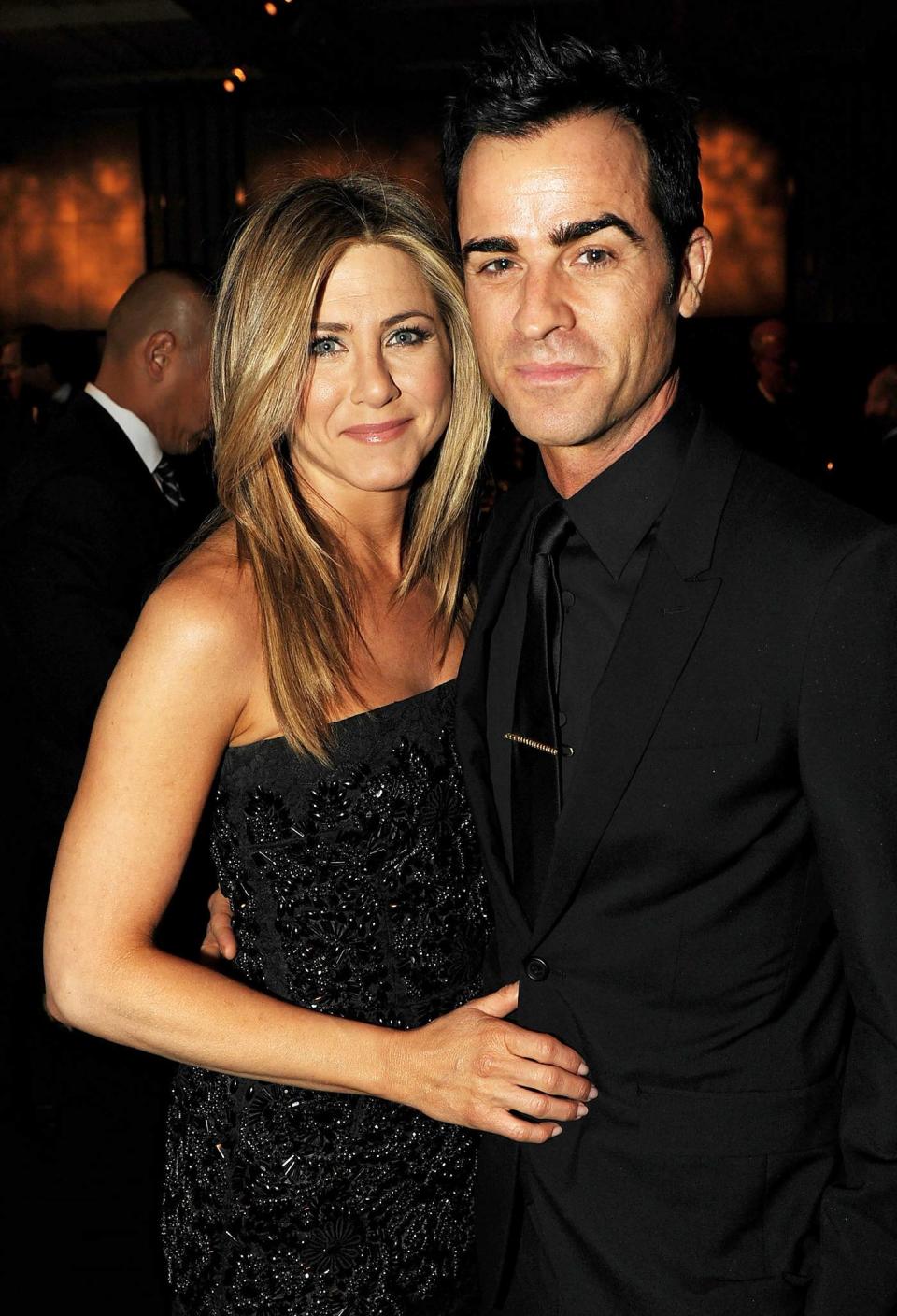 Jennifer Aniston and Justin Theroux in 2012