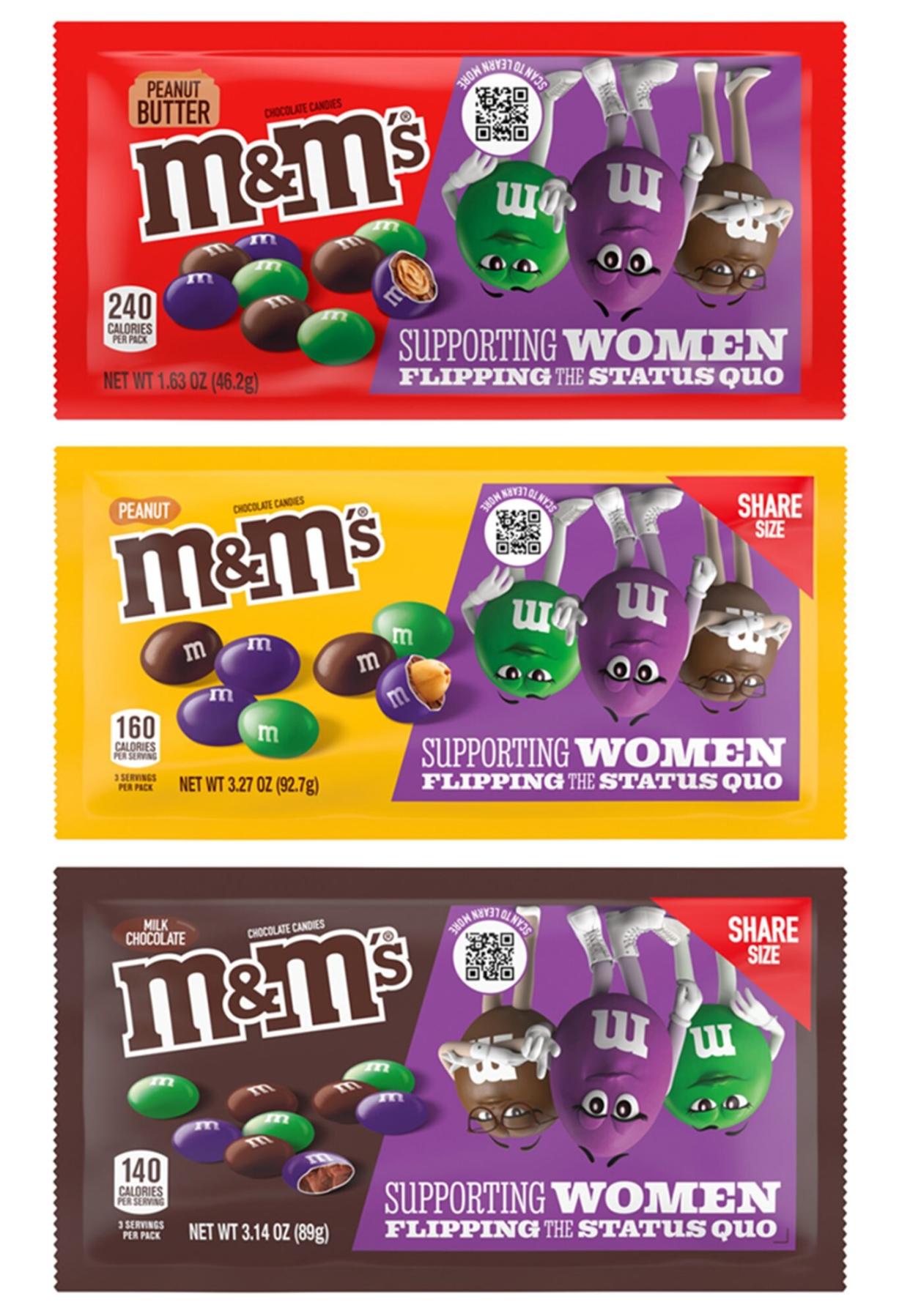 New female-focused packaging for M&Ms