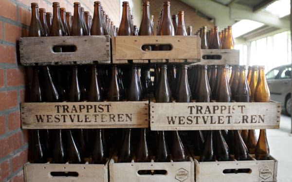 Westvleteren beer crates in Belgium