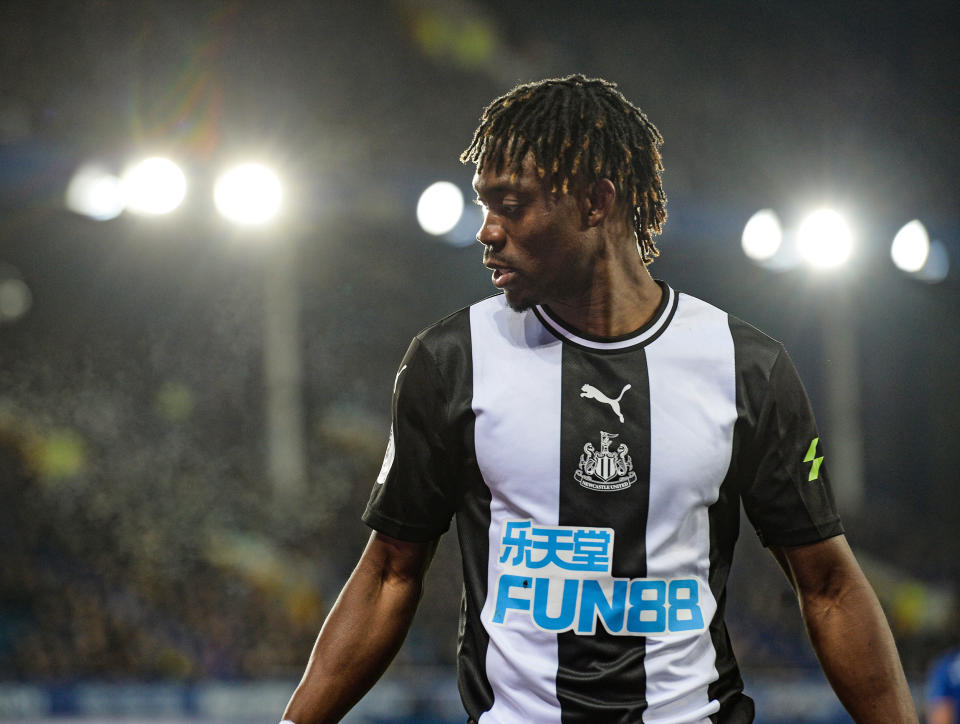  Christian Atsu during a soccer match in Liverpool, U.K. (Serena Taylor / Newcastle United via Getty Images file)