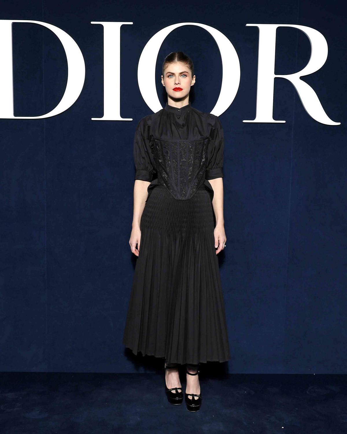 Getting ready with Alexandra Daddario for the Dior show