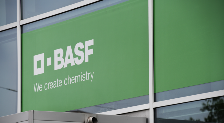 BASF logo. BASFY stock.