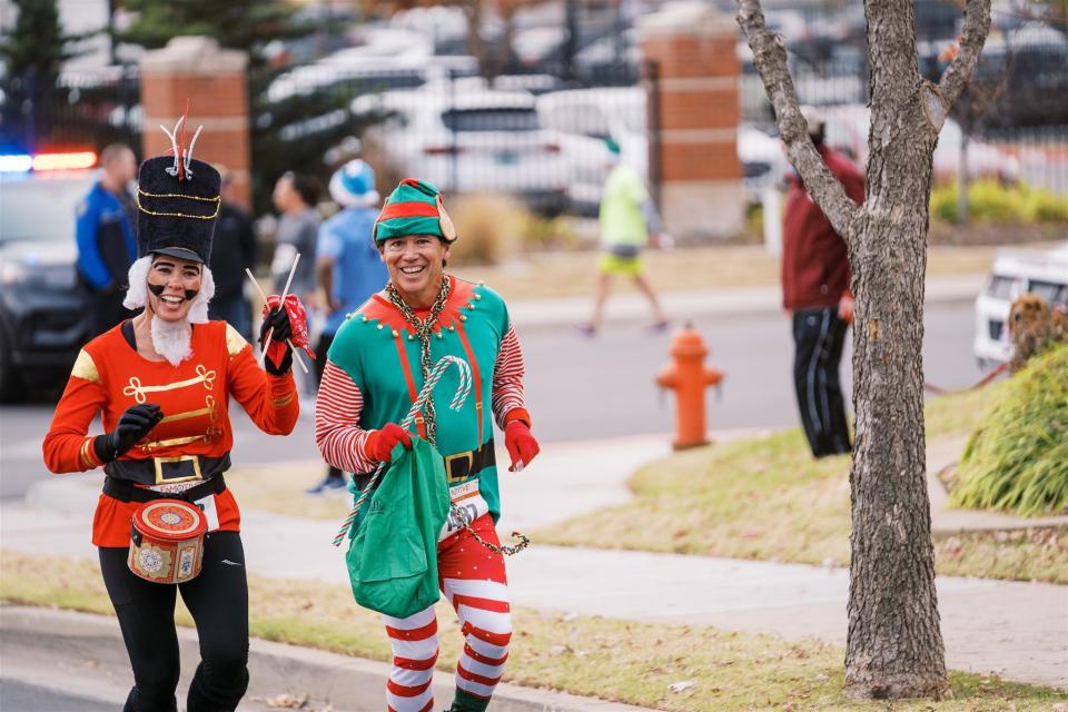 The 2023 Saints Santa Run is set for  Dec. 2 in Oklahoma City's Midtown.