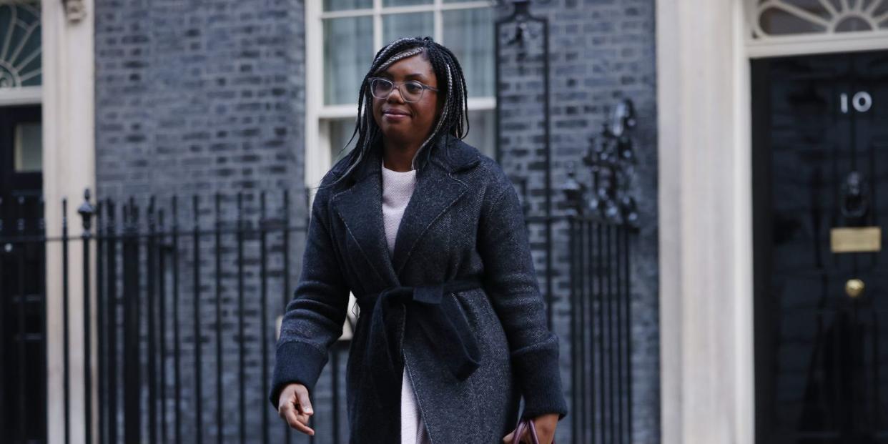 kemi badenoch leaving 10 downing street earlier this year