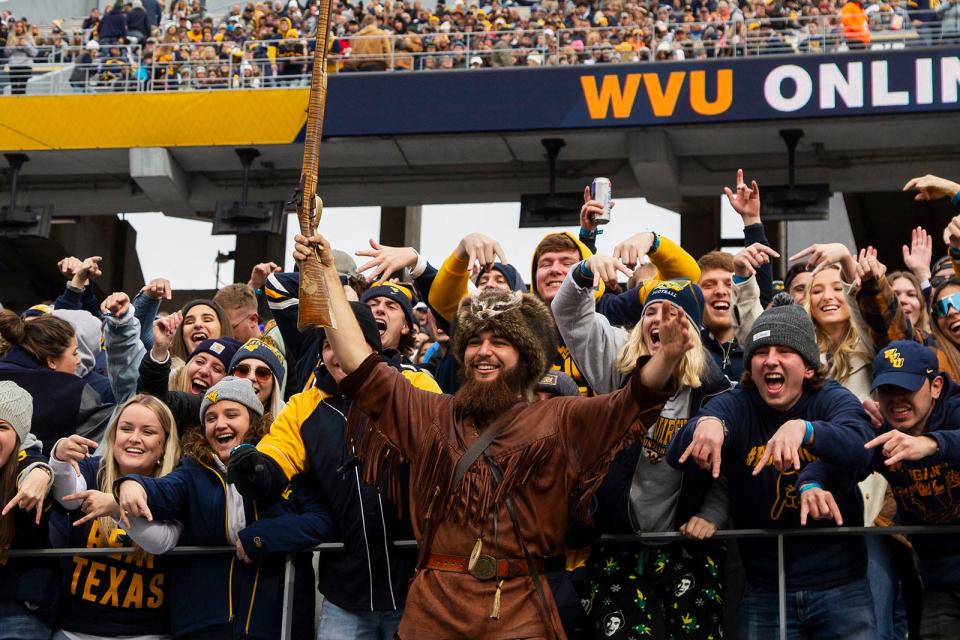 West Virginia fans join the crowd and taunt the Texas football team with the ever-popular "Horns down," but UT Chris Del Conte said this week to bring it on. “When we live in the brains and minds and hearts of individuals who go Horns down, it’s an incredible compliment," he said. "We’re glad you’re thinking of us. It tells you about the reckoning of the brand.”