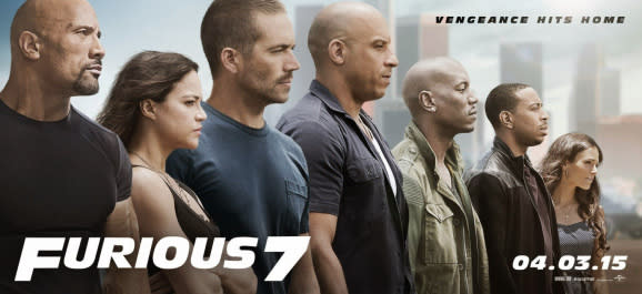 The cast of the latest Fast & Furious film.