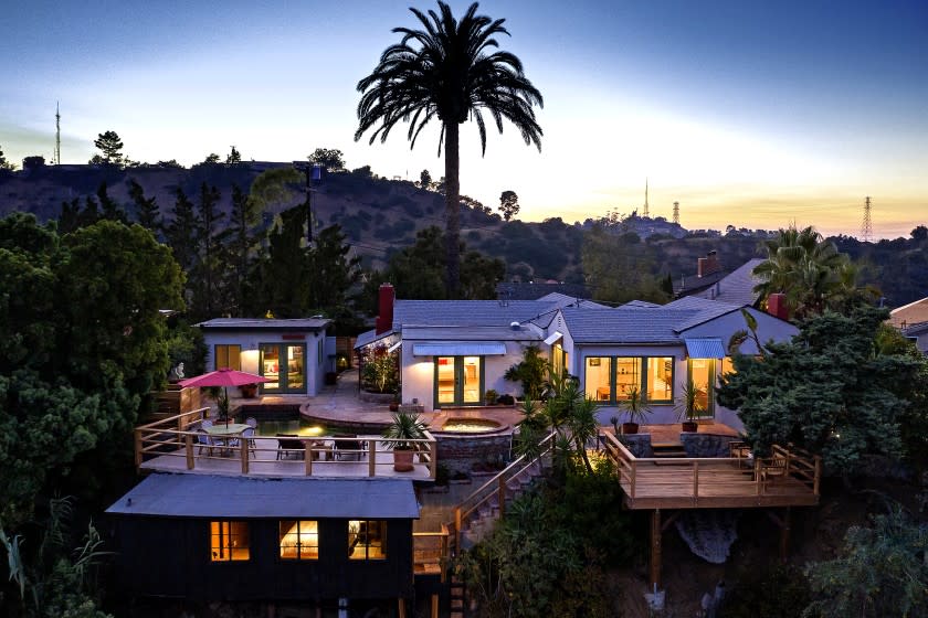 Married actors and serial home-flippers Corbin Bernsen and Amanda Pays have listed their latest project, a four-structure compound in Laurel Canyon, for $1.995 million. The properties were originally part of a small real estate empire owned by actor-producer Beach Dickerson, who leased the homes to various Hollywood types, including Bernsen. A main house, a pool house, an A-frame-style guesthouse and a small bungalow combine to offer four bedroom and four bathrooms.