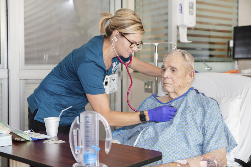 There might not really be a nursing shortage. (Photo: Shawn Fury/VA Eastern Colorado Health Care System via AP)