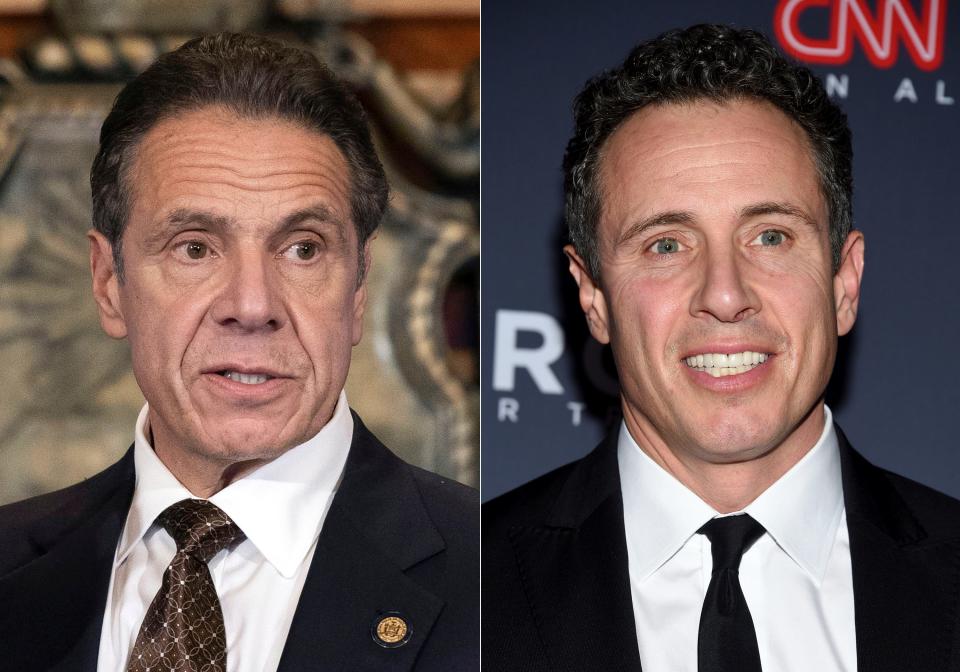 CNN anchor Chris Cuomo was suspended Tuesday by CNN for helping his brother wade through his scandals that led to the governor's resignation in August.