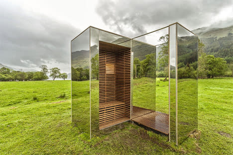 interior small invisible scottish nature lookout