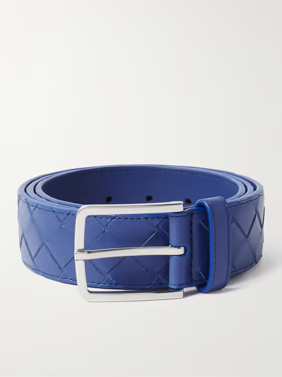 Bottega Veneta 35cm Intrecciato Leather Belt