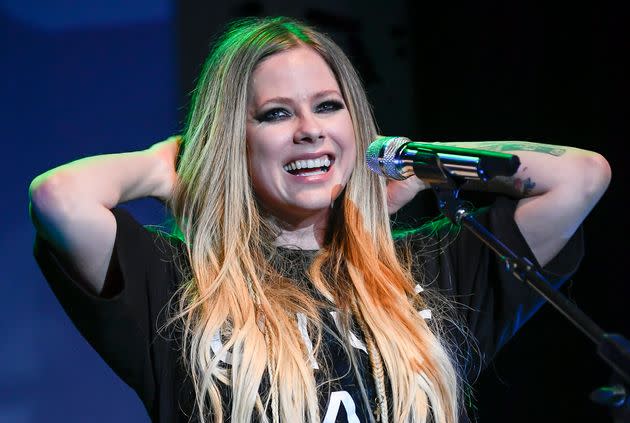 Lavigne performs in Napa, California, on Nov. 1, 2019. There is a small contingent of people who believe that Lavigne died in the early 2000s and was replaced by a body double named Melissa.