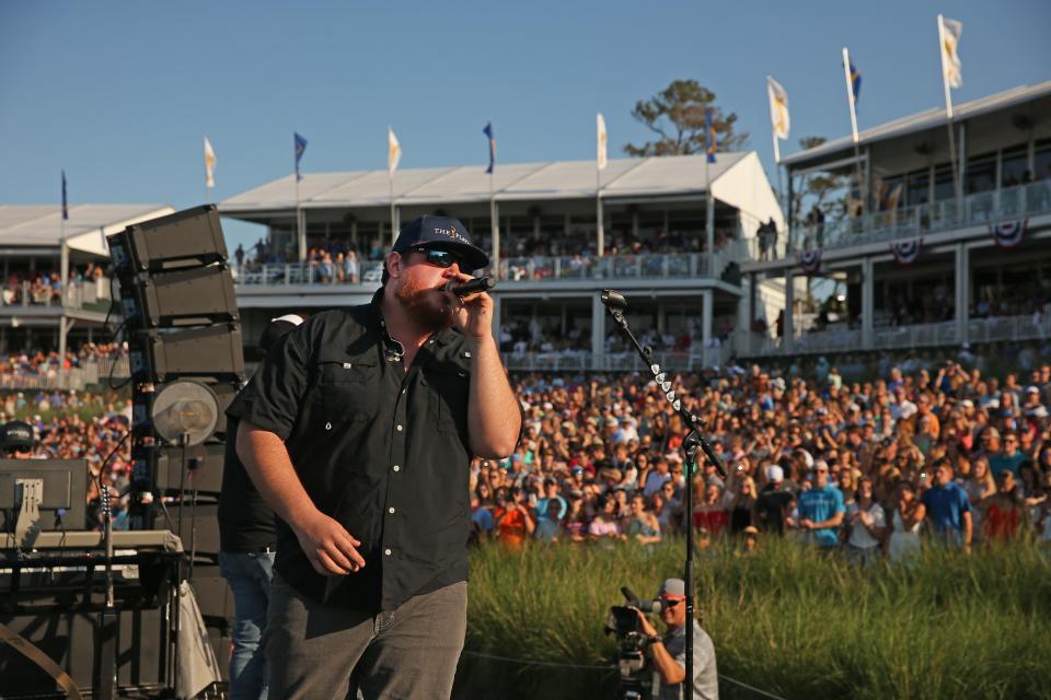 Luke Combs, who played the Players Championship Military Appreciation Day concert in 2018, headlines two shows at EverBank Stadium this weekend.