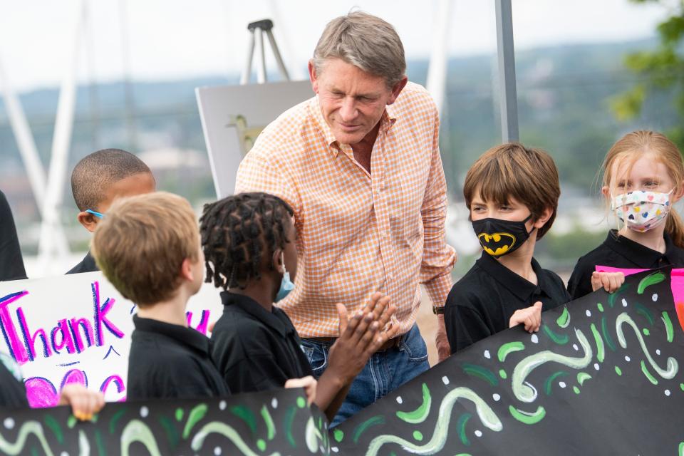 Through the Boyd Foundation, Randy Boyd and his family provide money to help in areas like education. In 2021, it gave $650,000 to Green Magnet Academy for new outdoor areas.