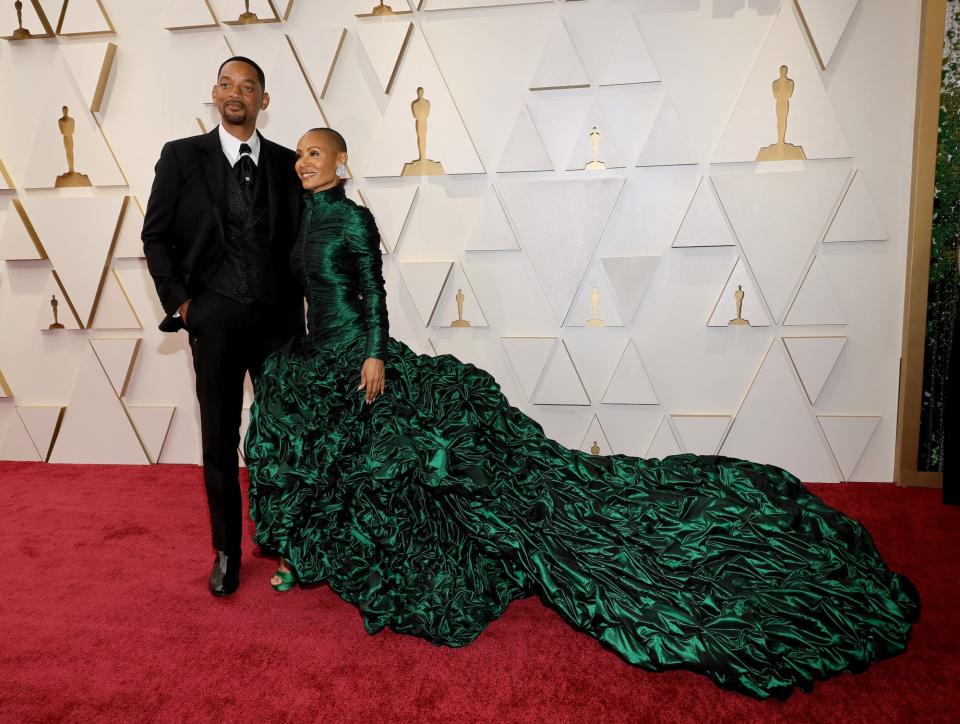 Will Smith and Jada Pinkett Smith at the 2022 Oscars.