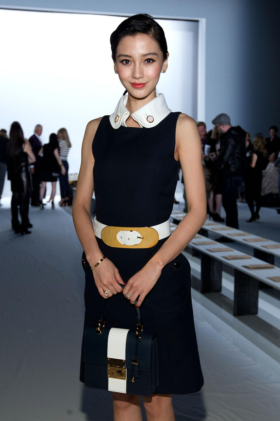 Angelababy attends the Fall 2013 Michael Kors Runway Show, on Wednesday, Feb. 13, 2013 in New York. (Photo by Dario Cantatore/Invision/AP)