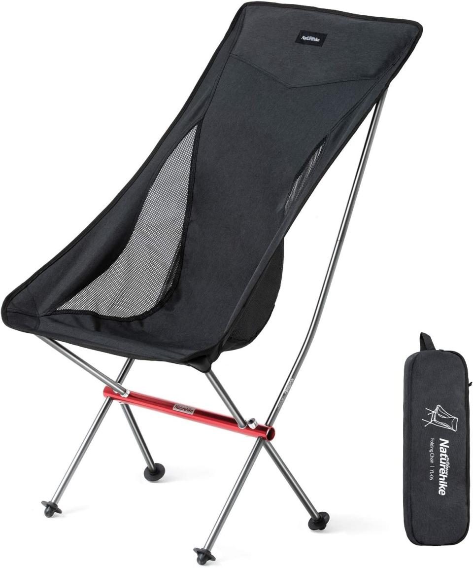 Naturehike Portable High Back Folding Camping Chair. Image via Amazon.