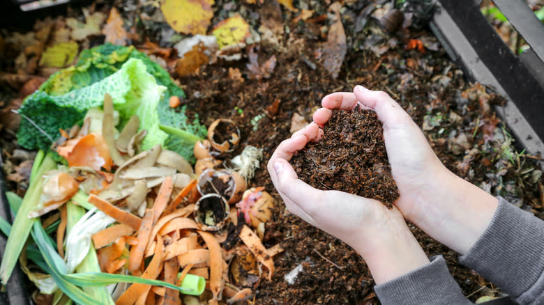 Composting soil