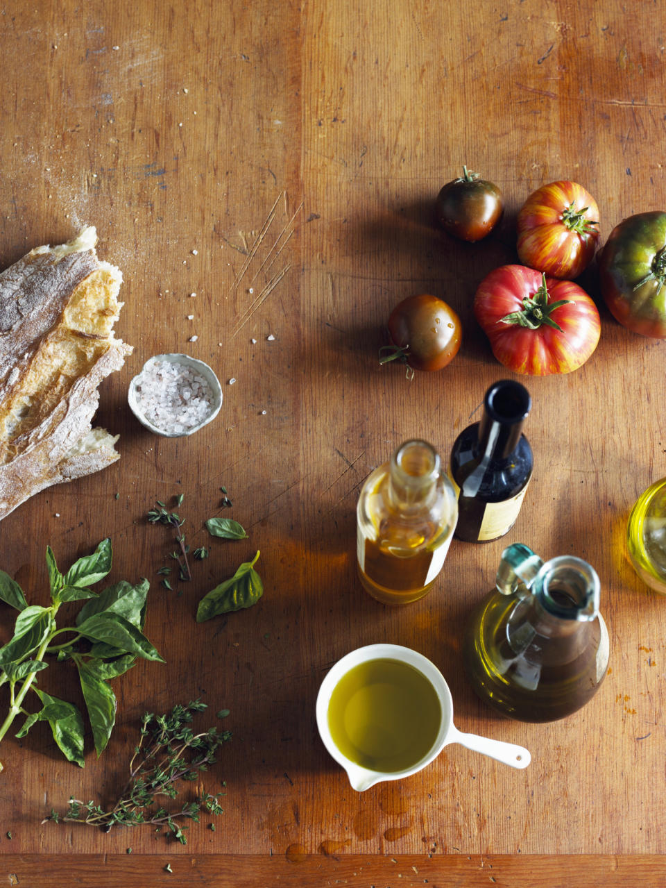 Italian ingredients on a tabletop