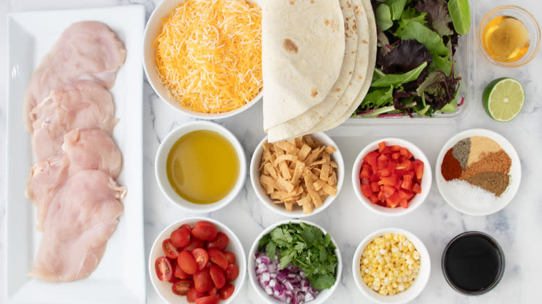 copycat Chili's quesadilla salad ingredients