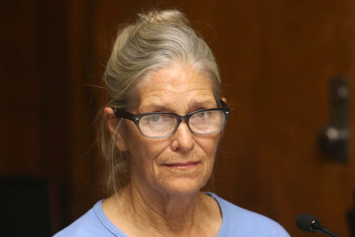 Leslie Van Houten ‘was an eager participant’ in the murders of a wealthy grocer and his wife (Stan Lim / Los Angeles Daily News via AP)