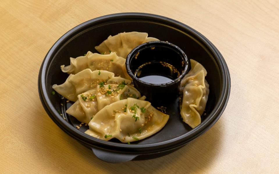 Iberico pork and Atlantic prawn dumplings