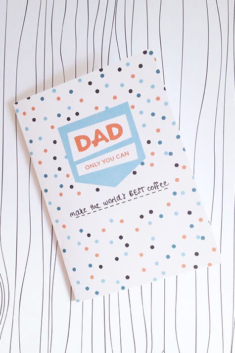 <p>This Father's Day, let your dad know what you love about him with this customizable fill-in-the-blank card. </p><p><strong>Get the printable at <a href="http://makeandtell.com/make-give-fill-in-the-blank-fathers-day-card/" rel="nofollow noopener" target="_blank" data-ylk="slk:Make and Tell;elm:context_link;itc:0;sec:content-canvas" class="link ">Make and Tell</a>.</strong></p>