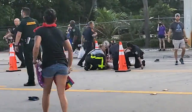 Image: Wilton Manors Pride Parade accident (Joey Spears)