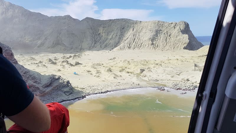 A view of White Island, New Zealand after a volcanic eruption December 9, 2019, in this picture obtained from social media.