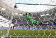 <p>The net certainly moved when Costa Rica played Serbia </p>