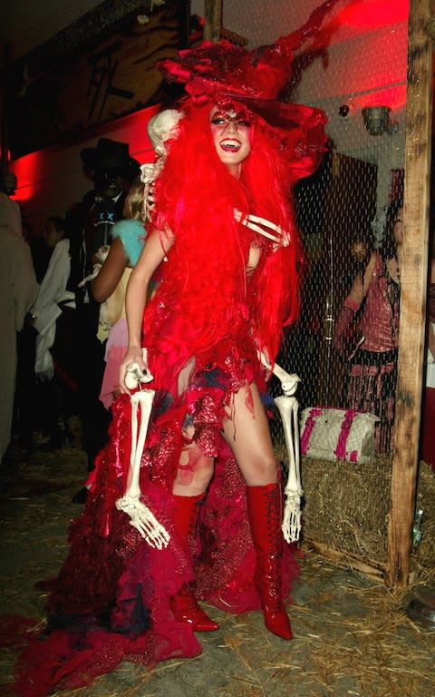 Heidi Klum's Halloween costume in 2004 - Credit: Rex