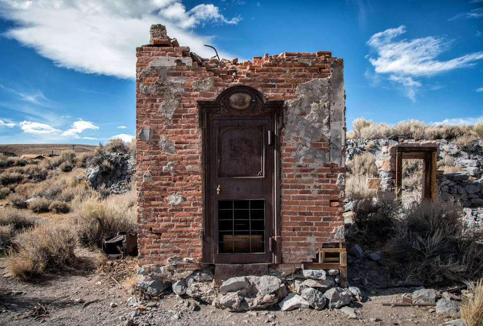 Abandoned real-life ghost town