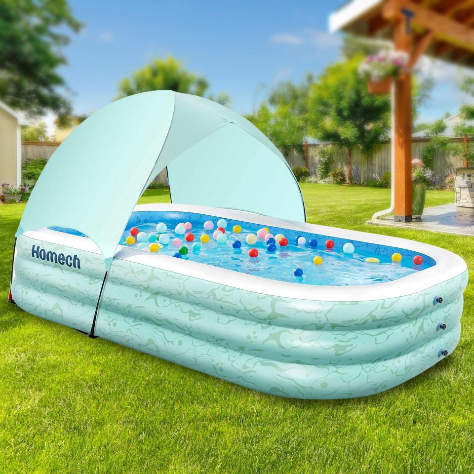 Inflatable Pool with Canopy