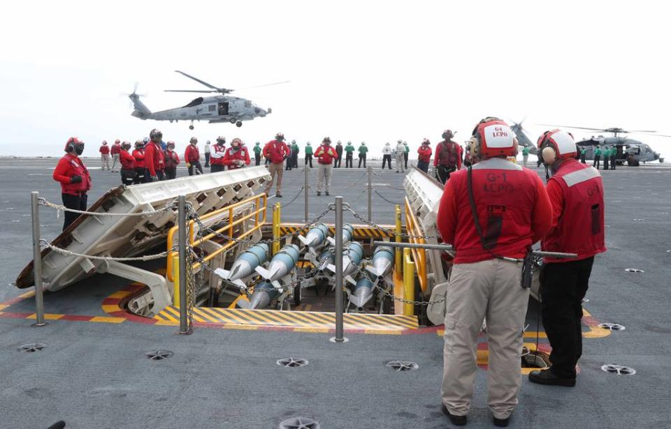 美國海軍「福特級」核子動力航空母艦「福特號(CVN-78)」第11套「彈藥庫自動運輸系統」2021年底才完成驗收認證。 圖：翻攝美國海軍官網