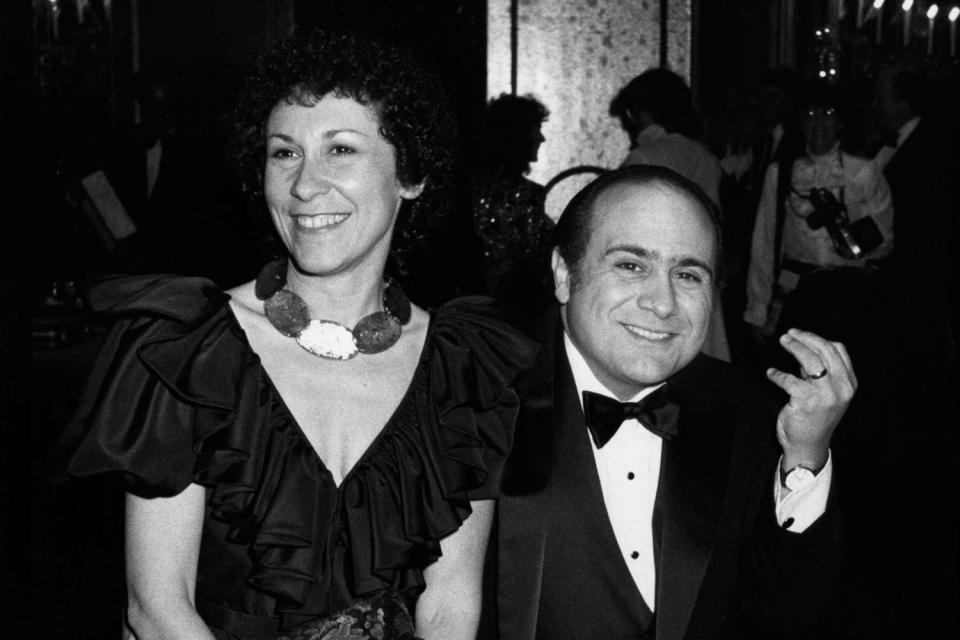 <p>Ron Galella, Ltd./Ron Galella Collection via Getty</p> Danny DeVito and his wife, Rhea Perlman