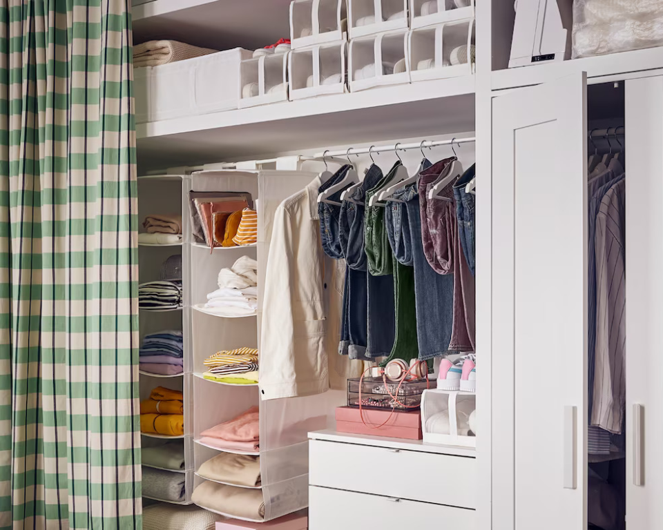 How to organize a small dorm room closet at college if space is tight