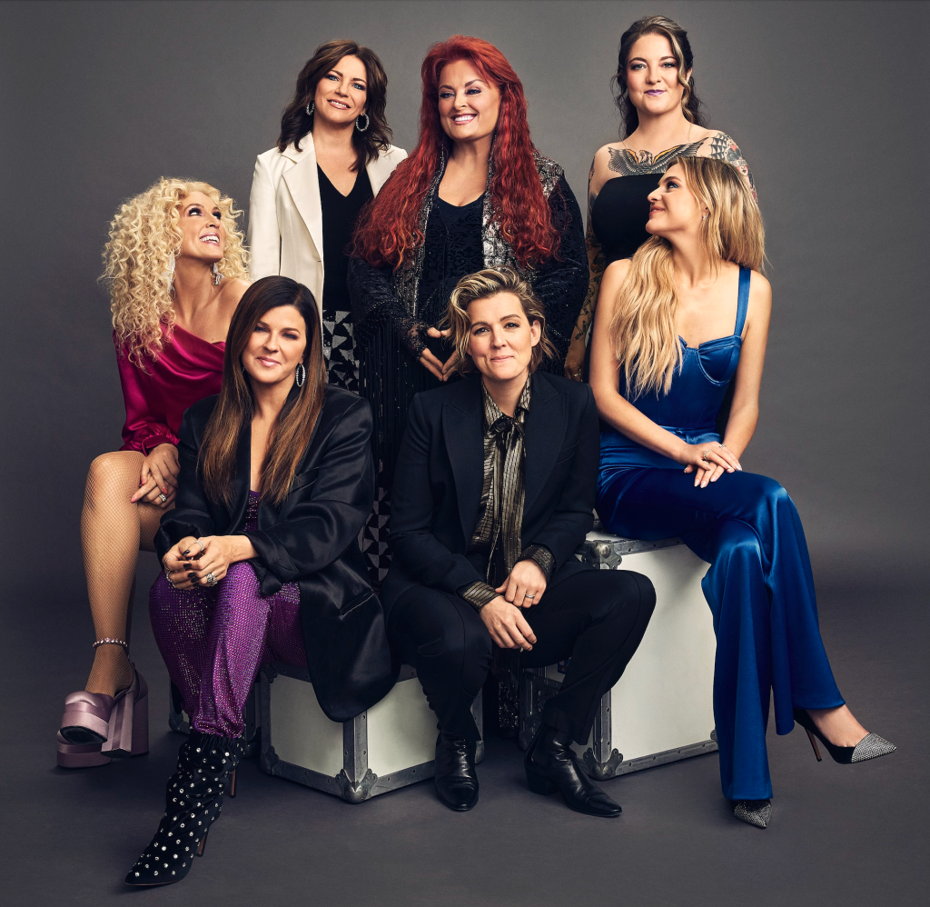 Wynonna Judd, Brandi Carlile, Little Big Town, Kelsea Ballerini, Martina McBride, Ashley McBryde, performers on Wynonna Judd concert special <br>(John Shearer for CMT)