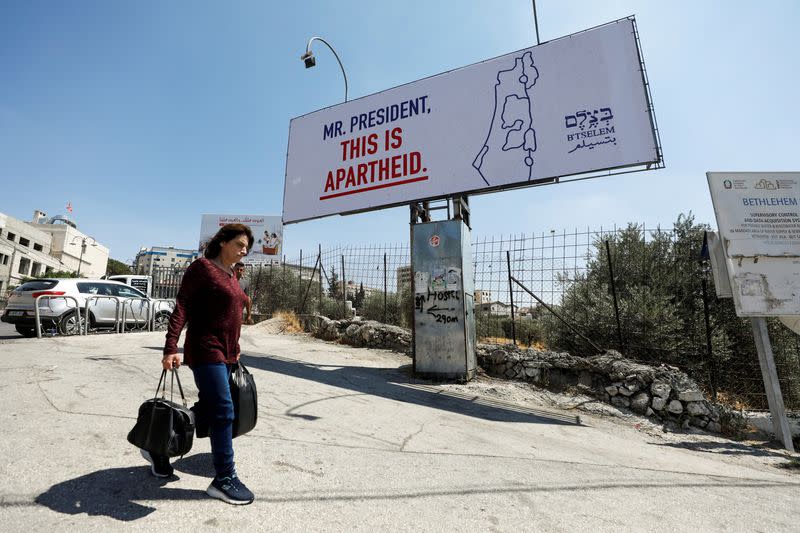 U.S. President Biden visits West Bank