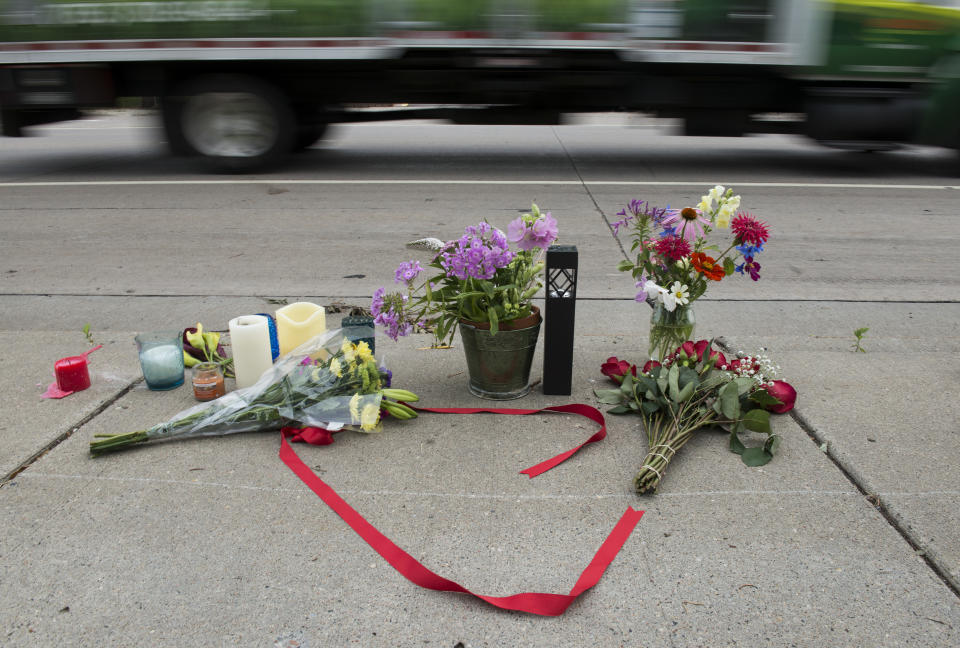 A memorial left for Philando Castile following the police shooting death of a black man on July 7, 2016 in St. Paul, Minnesota. Philando Castile was shot and killed last night, July 6, 2016, by a police officer in Falcon Heights, MN.&nbsp;