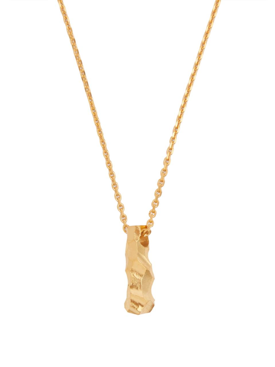 All Blues gold-plated necklace (£250)