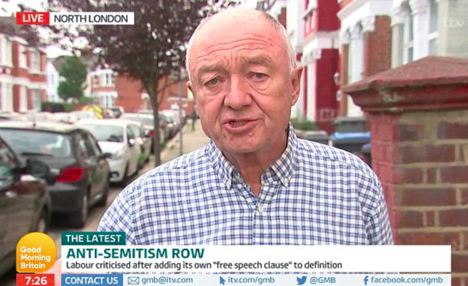 <em>The former London mayor said Labour’s anti-Semitism crisis was a ‘conspiracy’ against Jeremy Corbyn (Good Morning Britain)</em>