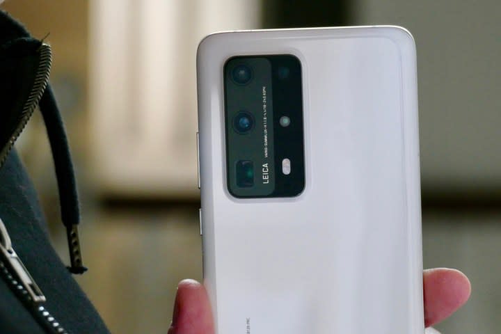 The Huawei P40 Pro Plus's camera module.